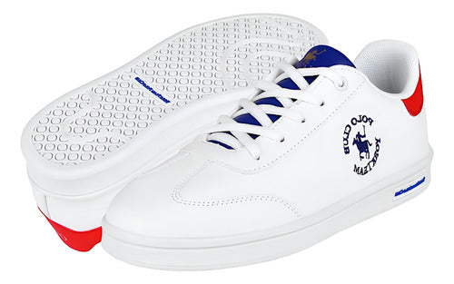 Tenis Polo Club York Team Jov004bco Comodo Original Moda Blanco Lisa 23 Mx