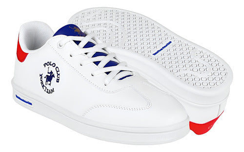 Tenis Polo Club York Team Jov004bco Comodo Original Moda Blanco Lisa 23 Mx