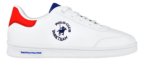 Tenis Polo Club York Team Jov004bco Comodo Original Moda Blanco Lisa 23 Mx