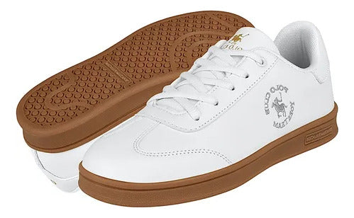 Tenis Polo Club York Team Jov116bco Comodo Original Moda Blanco Lisa 25 Mx