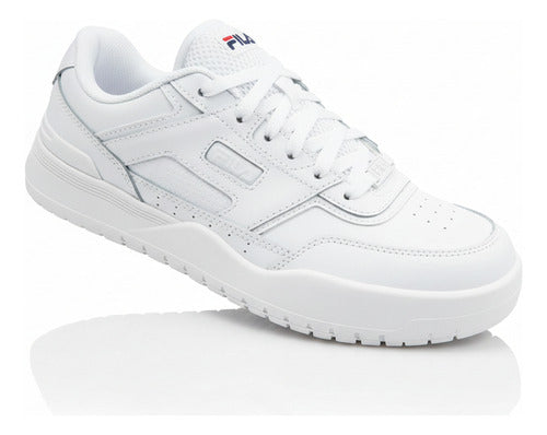 Tenis Fila Palmori Caballero 1tm01986100 Moda Casual Blanco Lisa 26.5 Mx