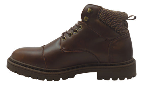 Bota Polo Caballero Hom020miel Confortable Original Moda Café Liso 26 Mx