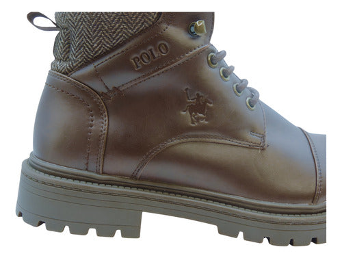 Bota Polo Caballero Hom020miel Confortable Original Moda Café Liso 26 Mx