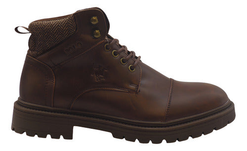Bota Polo Caballero Hom020miel Confortable Original Moda Café Liso 26 Mx