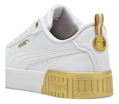 Tenis Puma Carina 2.0 Metallic Dream 39749101  Original Moda Blanco Lisa 26.5 Mx