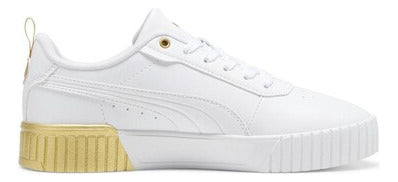 Tenis Puma Carina 2.0 Metallic Dream 39749101  Original Moda Blanco Lisa 22 Mx