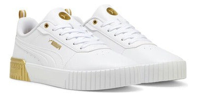 Tenis Puma Carina 2.0 Metallic Dream 39749101  Original Moda Blanco Lisa 22 Mx