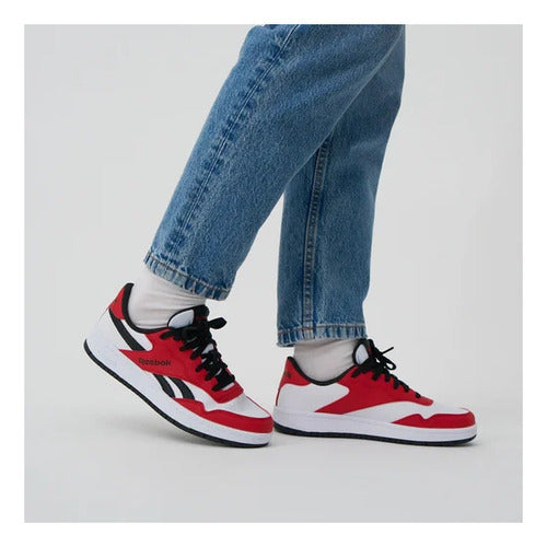 Tenis Reebok Bb 1000 Caballero 100213008 Comodo Orig Moda Rojo Lisa 25.5 Mx