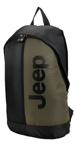 Mochila Jeep Backpack Bpss22jp019b Original Moda Comoda Verde Olivo Liso