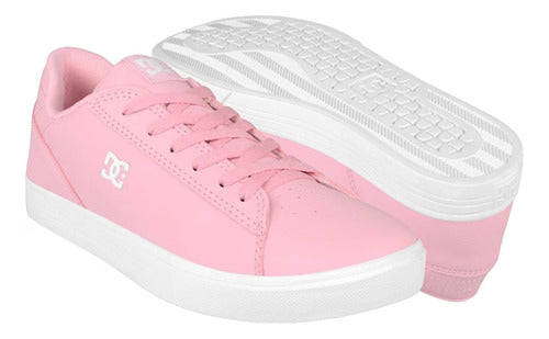Tenis Dc Notch Sn Mx Adjs100128ltp Original Moda Skate Rosa 4,0 Mx