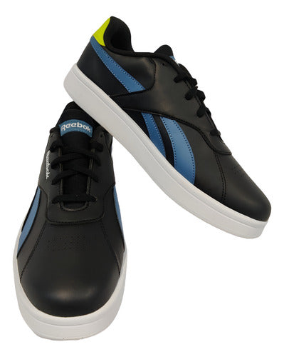 Tenis Reebok Am Court Hp4375  Unisex Original Comodo Moda Negro Liso 22 Mx