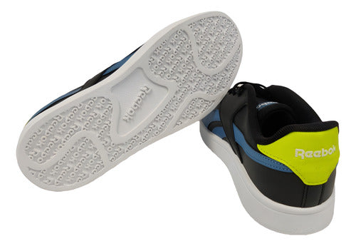Tenis Reebok Am Court Hp4375  Unisex Original Comodo Moda Negro Liso 22 Mx