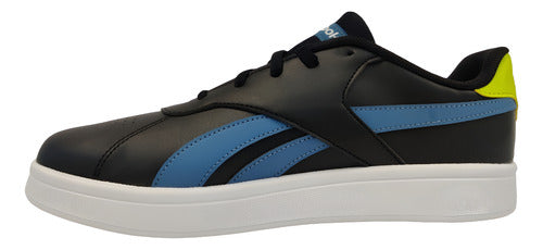 Tenis Reebok Am Court Hp4375  Unisex Original Comodo Moda Negro Liso 22 Mx