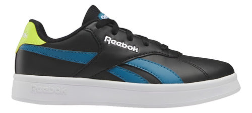 Tenis Reebok Am Court Hp4375  Unisex Original Comodo Moda Negro Liso 22 Mx