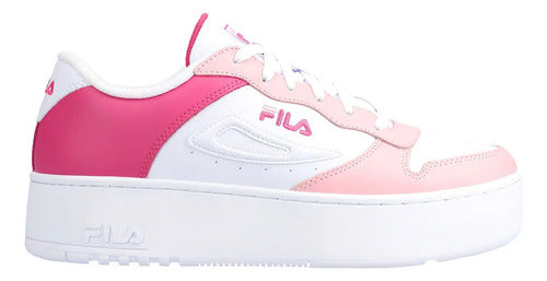 Tenis Fila Fx-115 Mujer 5cm02152152 Comodo Original Moda Blanco Lisa 25.5 Mx