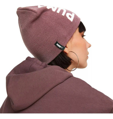 Gorro Puma Ess Classic Cuffless Beanie 02343309 Rosa Claro Unitalla