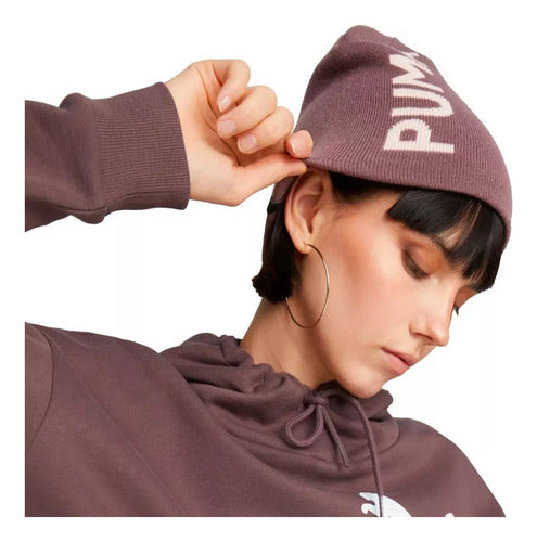 Gorro Puma Ess Classic Cuffless Beanie 02343309 Rosa Claro Unitalla