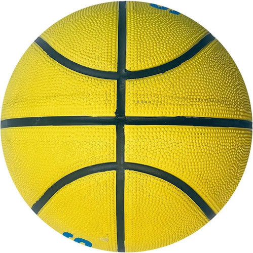 Balón De Basquetbol Shaq Color Amarillo Shaq0208 Original Amarillo