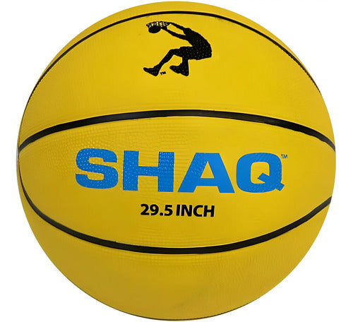 Balón De Basquetbol Shaq Color Amarillo Shaq0208 Original Amarillo