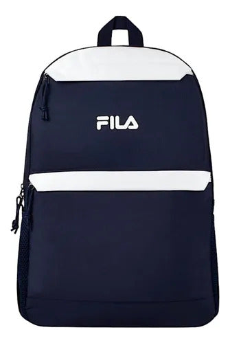 Mochila Fila Lifestyle F23l070140 Original Moda Unisex Azul Marino Liso