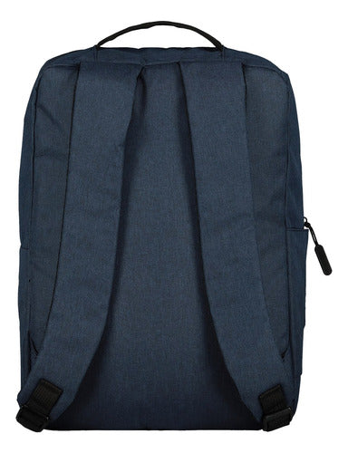 Mochila Charly Azul 8068152420 Original Moda Azul Oscuro Liso