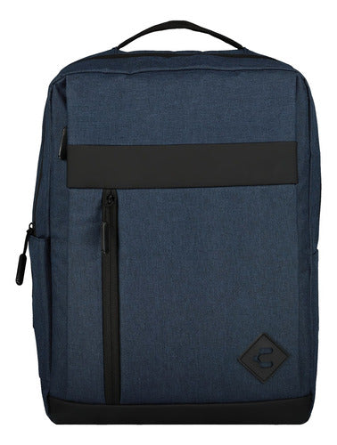 Mochila Charly Azul 8068152420 Original Moda Azul Oscuro Liso