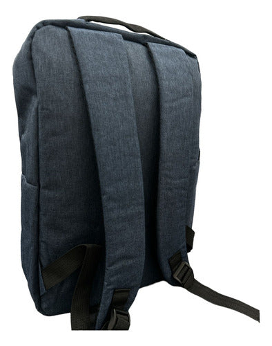 Mochila Charly Azul 8068154420 Original Moda Azul Oscuro Liso