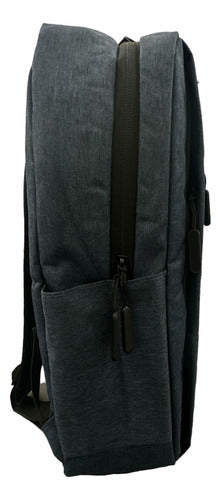 Mochila Charly Azul 8068154420 Original Moda Azul Oscuro Liso