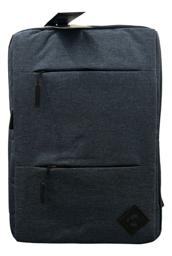 Mochila Charly Azul 8068154420 Original Moda Azul Oscuro Liso