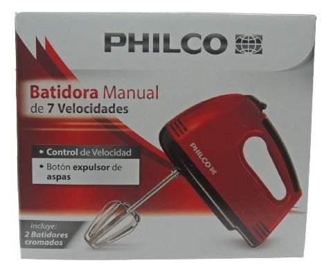 Batidora Manual De 7 Vel. Philco Color Rojo 9974 120w Rojo 60 Hz