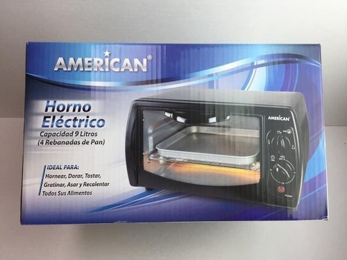 Horno De Mesa Eléctrico American 5636 9l Negro 110v Negro