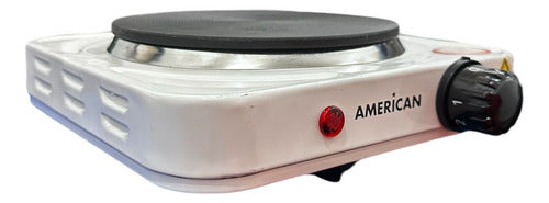 Parrilla Eléctrica  Blanca American 1000w 6186 Original Blanco