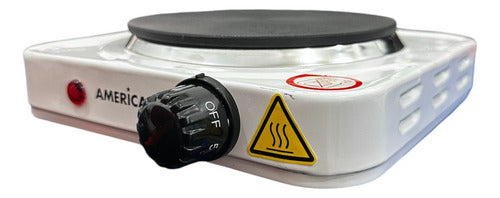 Parrilla Eléctrica  Blanca American 1000w 6186 Original Blanco