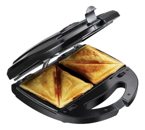 Sandwichera 3 En 1 9983 American Xl 800w Original Negro