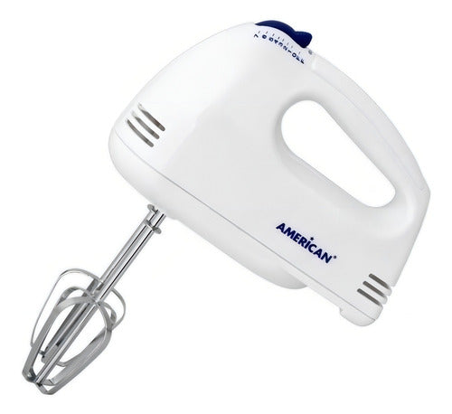 Batidora De Mano American 9975 Blanca 7 Velocidades Acero Inoxidable Blanco 60 Hz