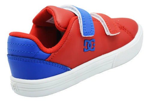 Tenis Dc Shoes Notch Sn V Mx  Shoe Rb3 Inf Adbs300368rb3 Rojo/azul Lisa 21 Mx