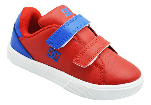 Tenis Dc Shoes Notch Sn V Mx  Shoe Rb3 Inf Adbs300368rb3 Rojo/azul Lisa 21 Mx
