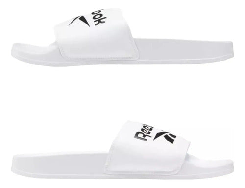 Sandalias Reebok Classic Slid Unisex Comodidad Y Moda Blanco Lisa 28 Mx