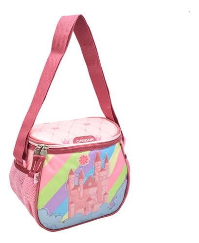Lonchera Escolar Happy Girl Cast Hg66031-p Color Multicolor Castillo