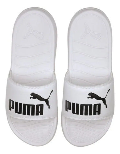 Sandalias Puma Popcat Unisex Ideal Para Uso Diario Blanco Lisa 25 Mx