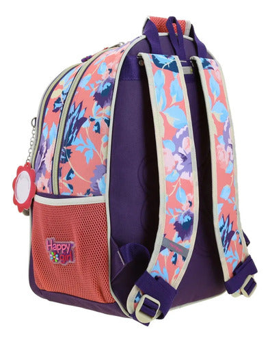 Mochila Chenson Grande Happy Girl Clear Multicolor Estampado