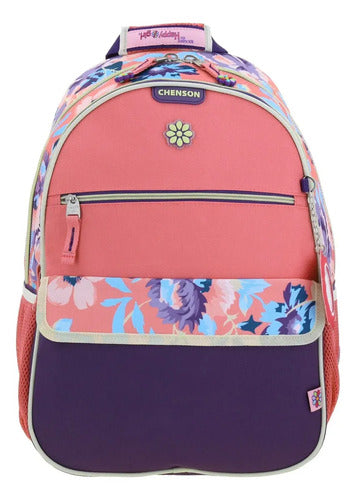 Mochila Chenson Grande Happy Girl Clear Multicolor Estampado