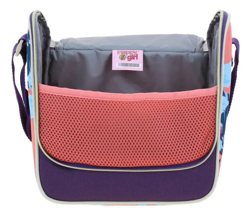 Lonchera Chenson  Happy Girl Clear Multicolor Floreado