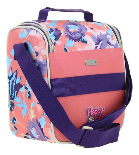Lonchera Chenson  Happy Girl Clear Multicolor Floreado