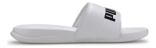 Sandalias Puma Popcat Unisex Ideal Para Uso Diario Blanco Lisa 23 Mx