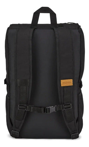 Mochila Jansport Hatchet Color Black Diseño De La Tela Liso