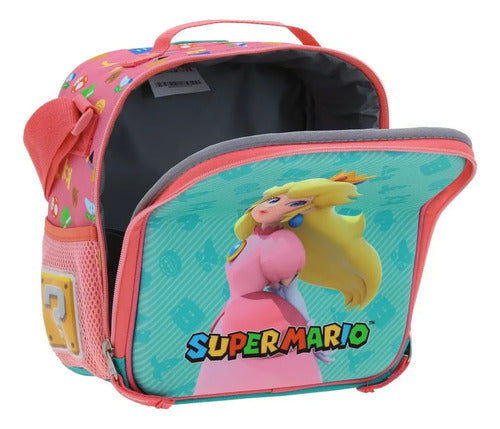 Lonchera Térmica Chenson Mario Bros Princesa Peach Shaw Bicolor Estampado