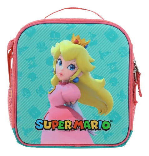 Lonchera Térmica Chenson Mario Bros Princesa Peach Shaw Bicolor Estampado