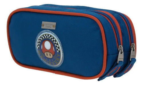 Lapicera Estuche Escolar Chenson Mario Bros Brife Bicolor Lisa