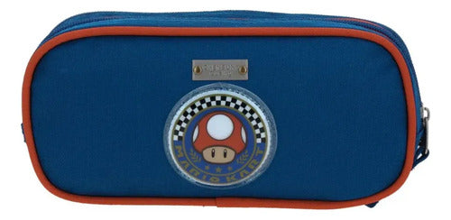 Lapicera Estuche Escolar Chenson Mario Bros Brife Bicolor Lisa